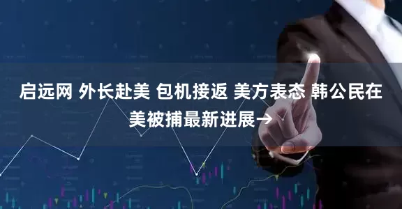 启远网 外长赴美 包机接返 美方表态 韩公民在美被捕最新进展→